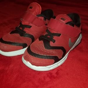 Nike Red Boys Velcro Sneakers size 9C